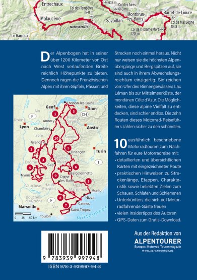 MOTOURBOOK #3 Französische Alpen Backcover
