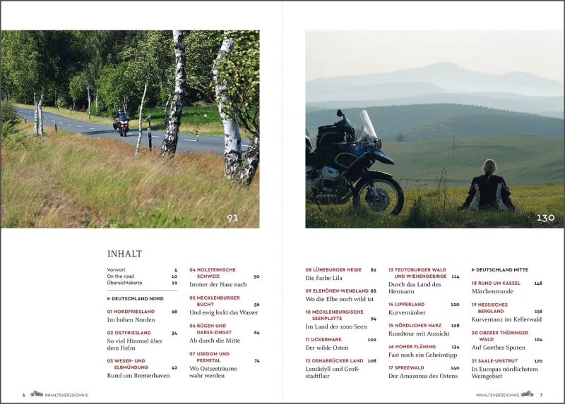 Unentdeckte Bikertouren in Deutschland