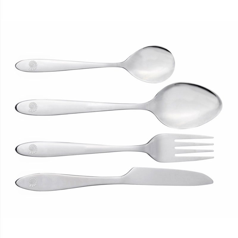 Campingbesteck Origin 4-teilig aus Edelstahl