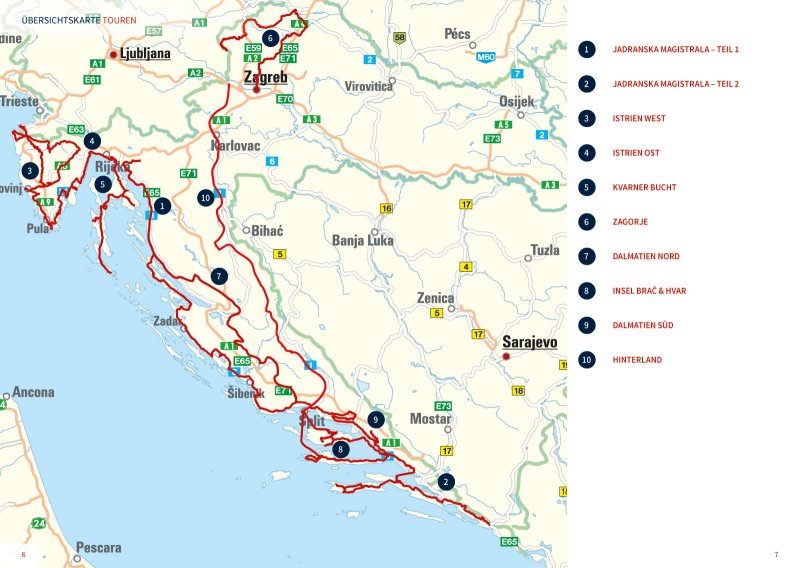 Motorrad-Reiseführer Kroatien