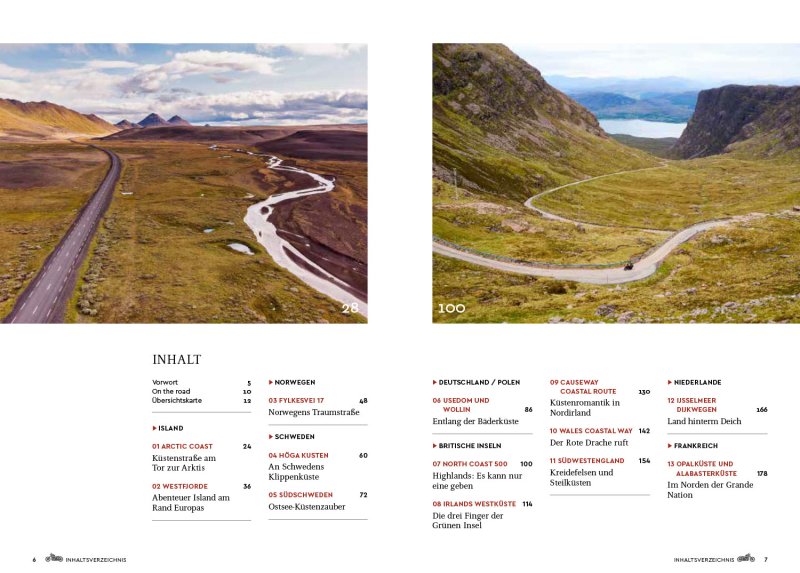 Die schönsten Bikertouren an Europas Küsten