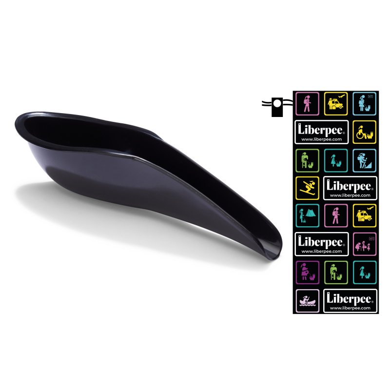 Liberpee Schwarz mit Beutel