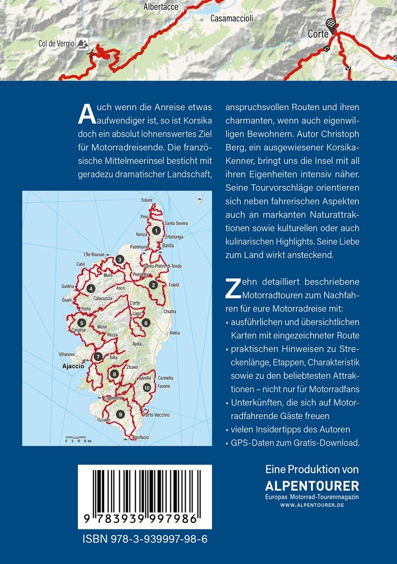 MOTOURBOOK #1 Korsika Backcover