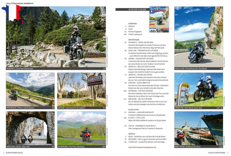 ALPENTOURER Spezial Frankreich Vol. 3 Inhalt