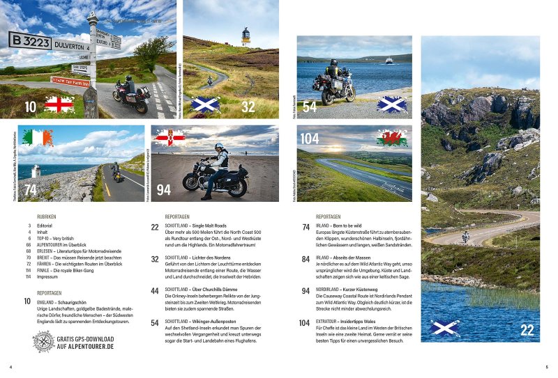 ALPENTOURER SPEZIAL BRITISCHE INSELN & IRLAND Inhalt