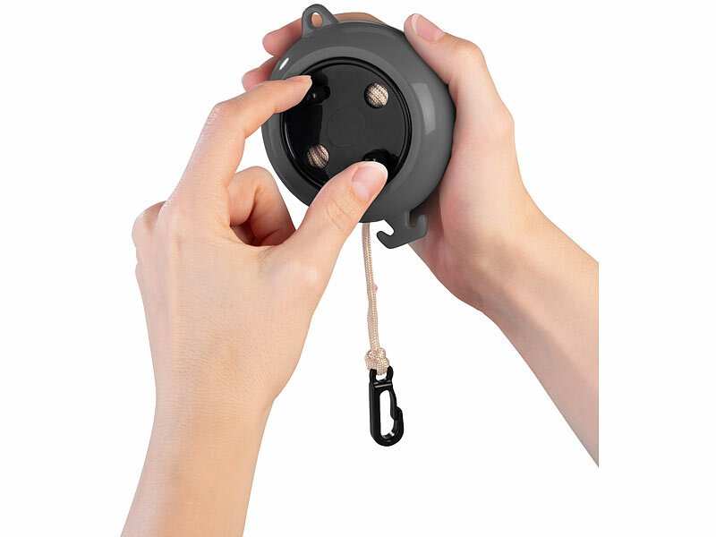 Ausziehbare Camping-Wäscheleine mit Kurbel